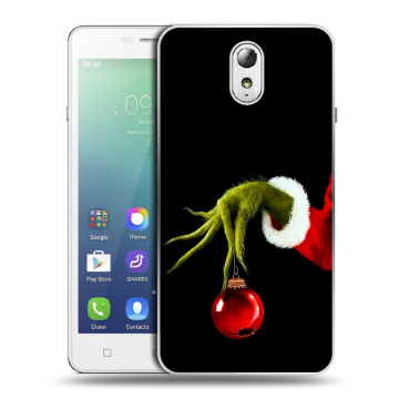 Силиконовый чехол на Lenovo Vibe P1m с принтом Новый год Гринч