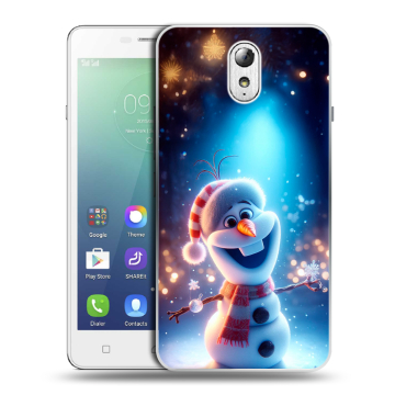 Силиконовый чехол на Lenovo Vibe P1m с принтом Новый год