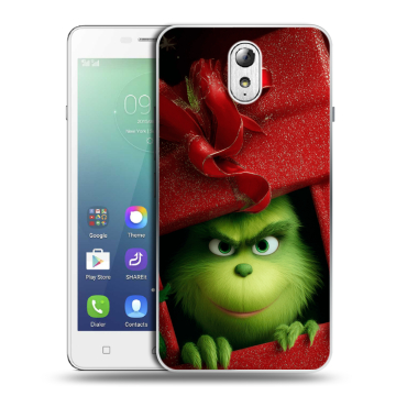 Силиконовый чехол на Lenovo Vibe P1m с принтом Новый год