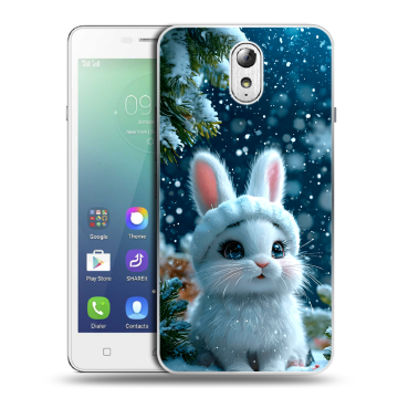 Силиконовый чехол на Lenovo Vibe P1m с принтом Новый год
