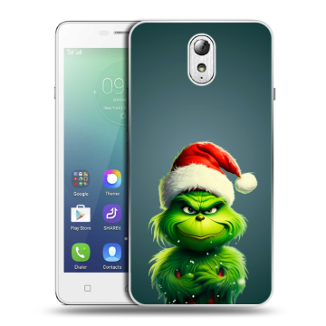 Силиконовый чехол на Lenovo Vibe P1m с принтом Новый год
