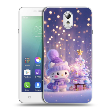 Силиконовый чехол на Lenovo Vibe P1m с принтом Новый год
