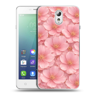 Силиконовый чехол на Lenovo Vibe P1m с принтом женский