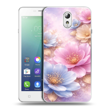 Силиконовый чехол на Lenovo Vibe P1m с принтом женский