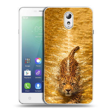 Силиконовый чехол на Lenovo Vibe P1m с принтом женский