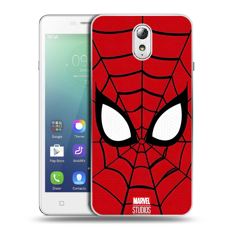 Силиконовый чехол на Lenovo Vibe P1m с принтом человек паук spiderman Силиконовый чехол на Lenovo Vibe P1m с принтом человек паук spiderman