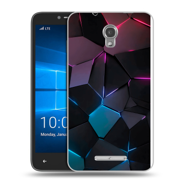 Пластиковый чехол на Alcatel OneTouch Pixi First с принтом Геометрия неона Пластиковый чехол на Alcatel OneTouch Pixi First с принтом Геометрия неона