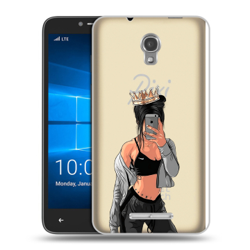 Пластиковый чехол на Alcatel OneTouch Pixi First с принтом Женские принты Пластиковый чехол на Alcatel OneTouch Pixi First с принтом Женские принты