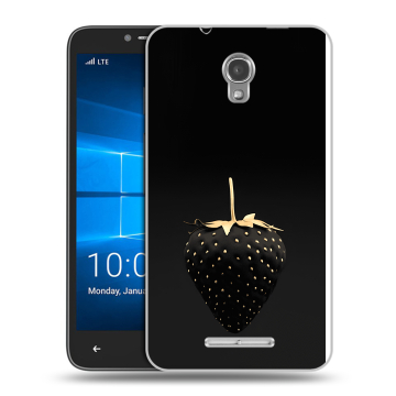 Пластиковый чехол на Alcatel OneTouch Pixi First с принтом Черная клубника Пластиковый чехол на Alcatel OneTouch Pixi First с принтом Черная клубника
