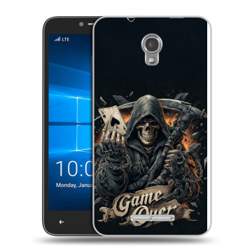 Пластиковый чехол на Alcatel OneTouch Pixi First с принтом Скелет карты Пластиковый чехол на Alcatel OneTouch Pixi First с принтом Скелет карты