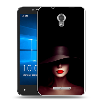 Пластиковый чехол на Alcatel OneTouch Pixi First с принтом Девушка в шляпе Пластиковый чехол на Alcatel OneTouch Pixi First с принтом Девушка в шляпе