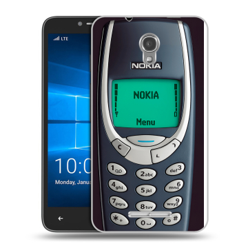 Пластиковый чехол на Alcatel OneTouch Pixi First с принтом Старый телефон