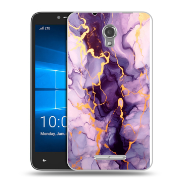 Пластиковый чехол на Alcatel OneTouch Pixi First с принтом Мрамор Пластиковый чехол на Alcatel OneTouch Pixi First с принтом Мрамор