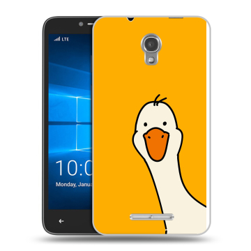 Пластиковый чехол на Alcatel OneTouch Pixi First с принтом Утка Пластиковый чехол на Alcatel OneTouch Pixi First с принтом Утка