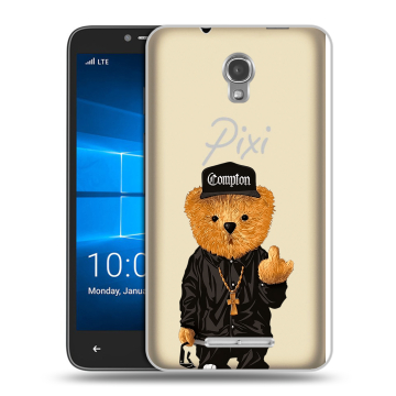 Пластиковый чехол на Alcatel OneTouch Pixi First с принтом Мишка Пластиковый чехол на Alcatel OneTouch Pixi First с принтом Мишка