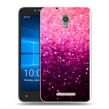 Пластиковый чехол на Alcatel OneTouch Pixi First с принтом Блестки