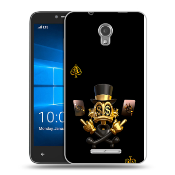 Пластиковый чехол на Alcatel OneTouch Pixi First с принтом Золотой скрудж макдак Пластиковый чехол на Alcatel OneTouch Pixi First с принтом Золотой скрудж макдак