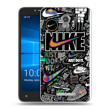 Пластиковый чехол на Alcatel OneTouch Pixi First с принтом Найк