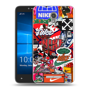 Пластиковый чехол на Alcatel OneTouch Pixi First с принтом Найк Nike яркий Пластиковый чехол на Alcatel OneTouch Pixi First с принтом Найк Nike яркий