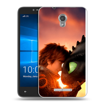 Пластиковый чехол на Alcatel OneTouch Pixi First с принтом Как приручить дракона Пластиковый чехол на Alcatel OneTouch Pixi First с принтом Как приручить дракона