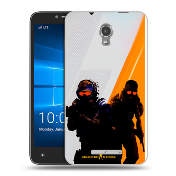 Пластиковый чехол на Alcatel OneTouch Pixi First с принтом Контер страйк Counter strike Пластиковый чехол на Alcatel OneTouch Pixi First с принтом Контер страйк Counter strike
