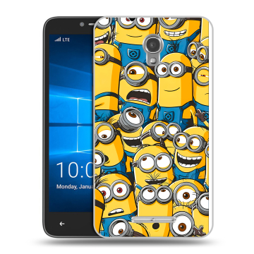 Пластиковый чехол на Alcatel OneTouch Pixi First с принтом Миньоны Пластиковый чехол на Alcatel OneTouch Pixi First с принтом Миньоны