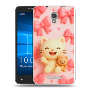 Пластиковый чехол на Alcatel OneTouch Pixi First с принтом для девочек Пластиковый чехол на Alcatel OneTouch Pixi First с принтом для девочек