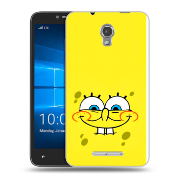 Пластиковый чехол на Alcatel OneTouch Pixi First с принтом спанчбоб спанч боб Пластиковый чехол на Alcatel OneTouch Pixi First с принтом спанчбоб спанч боб