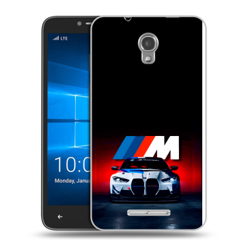 Пластиковый чехол на Alcatel OneTouch Pixi First с принтом БМВ BMW