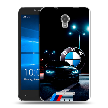 Пластиковый чехол на Alcatel OneTouch Pixi First с принтом БМВ BMW