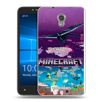 Пластиковый чехол на Alcatel OneTouch Pixi First с принтом Майнкрафт Minecraft Пластиковый чехол на Alcatel OneTouch Pixi First с принтом Майнкрафт Minecraft