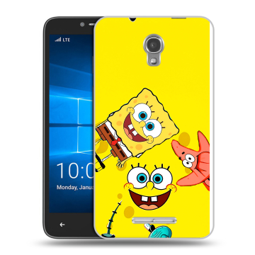 Пластиковый чехол на Alcatel OneTouch Pixi First с принтом Спанч боб Спанчбоб Пластиковый чехол на Alcatel OneTouch Pixi First с принтом Спанч боб Спанчбоб