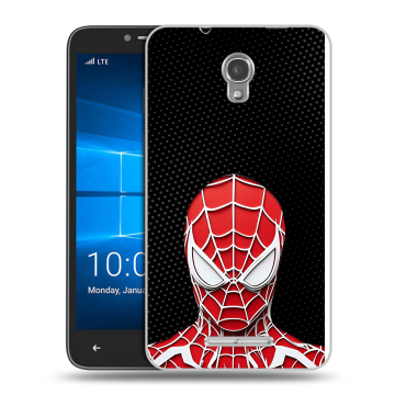 Пластиковый чехол на Alcatel OneTouch Pixi First с принтом человек паук spiderman Пластиковый чехол на Alcatel OneTouch Pixi First с принтом человек паук spiderman