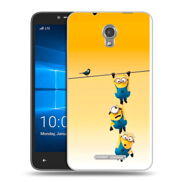 Пластиковый чехол на Alcatel OneTouch Pixi First с принтом Миньоны Пластиковый чехол на Alcatel OneTouch Pixi First с принтом Миньоны