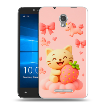 Пластиковый чехол на Alcatel OneTouch Pixi First с принтом для девочек Пластиковый чехол на Alcatel OneTouch Pixi First с принтом для девочек