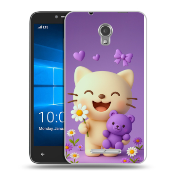 Пластиковый чехол на Alcatel OneTouch Pixi First с принтом для девочек Пластиковый чехол на Alcatel OneTouch Pixi First с принтом для девочек