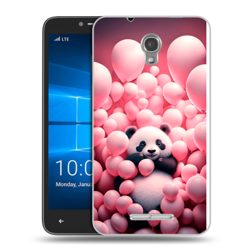 Пластиковый чехол на Alcatel OneTouch Pixi First с принтом Панда Пластиковый чехол на Alcatel OneTouch Pixi First с принтом Панда