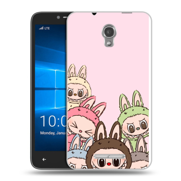 Пластиковый чехол на Alcatel OneTouch Pixi First с принтом Лабубу