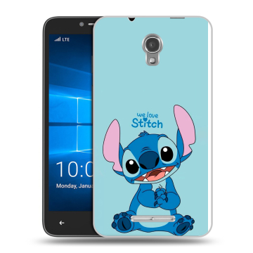 Пластиковый чехол на Alcatel OneTouch Pixi First с принтом Лило и Стич Пластиковый чехол на Alcatel OneTouch Pixi First с принтом Лило и Стич