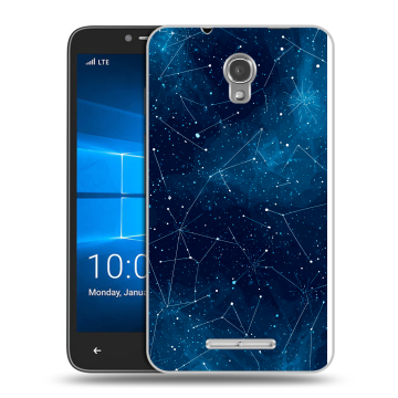 Пластиковый чехол на Alcatel OneTouch Pixi First с принтом Космос звезды