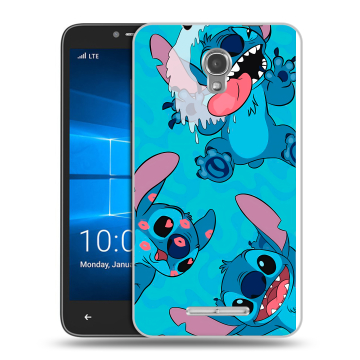 Пластиковый чехол на Alcatel OneTouch Pixi First с принтом Лило и Стич Пластиковый чехол на Alcatel OneTouch Pixi First с принтом Лило и Стич