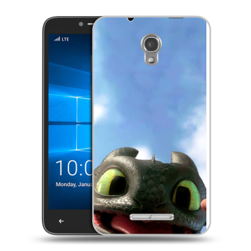 Пластиковый чехол на Alcatel OneTouch Pixi First с принтом Как приручить дракона Пластиковый чехол на Alcatel OneTouch Pixi First с принтом Как приручить дракона