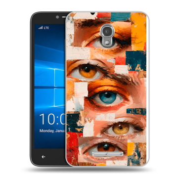 Пластиковый чехол на Alcatel OneTouch Pixi First с принтом Модный принт