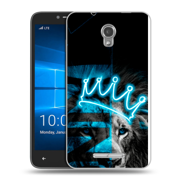 Пластиковый чехол на Alcatel OneTouch Pixi First с принтом Король лев