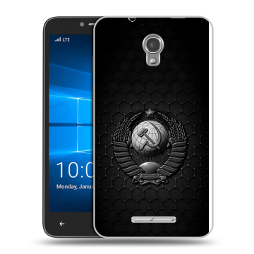 Пластиковый чехол на Alcatel OneTouch Pixi First с принтом Герб Флаг СССР Пластиковый чехол на Alcatel OneTouch Pixi First с принтом Герб Флаг СССР