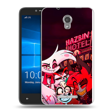 Пластиковый чехол на Alcatel OneTouch Pixi First с принтом Hazbin Hotel Отель Хазбин Пластиковый чехол на Alcatel OneTouch Pixi First с принтом Hazbin Hotel Отель Хазбин