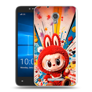 Пластиковый чехол на Alcatel OneTouch Pixi First с принтом Labubu Лабубу Пластиковый чехол на Alcatel OneTouch Pixi First с принтом Labubu Лабубу