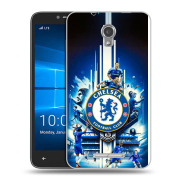Пластиковый чехол на Alcatel OneTouch Pixi First с принтом Chelsea Челси