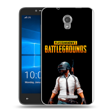 Пластиковый чехол на Alcatel OneTouch Pixi First с принтом PUGB ПАГБ Пластиковый чехол на Alcatel OneTouch Pixi First с принтом PUGB ПАГБ