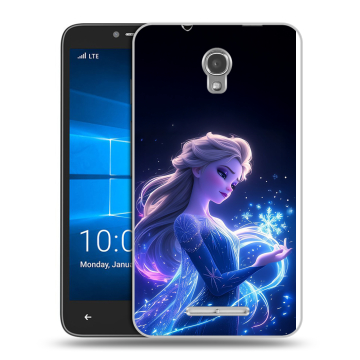 Пластиковый чехол на Alcatel OneTouch Pixi First с принтом Холодное сердце Frozen Пластиковый чехол на Alcatel OneTouch Pixi First с принтом Холодное сердце Frozen